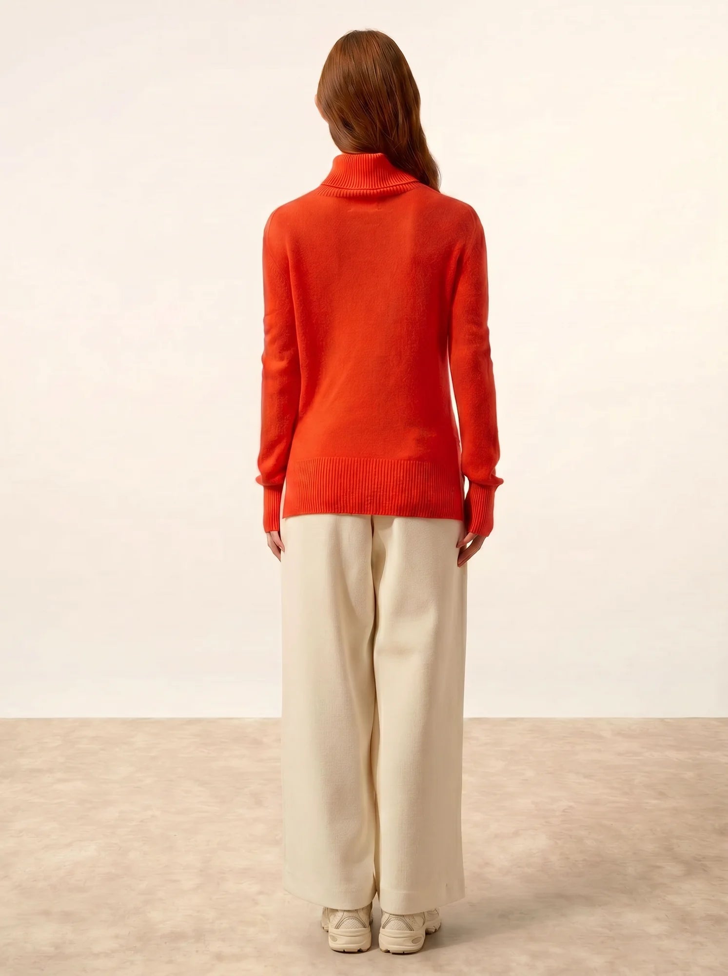 LEXIE pullover rollkragen orange