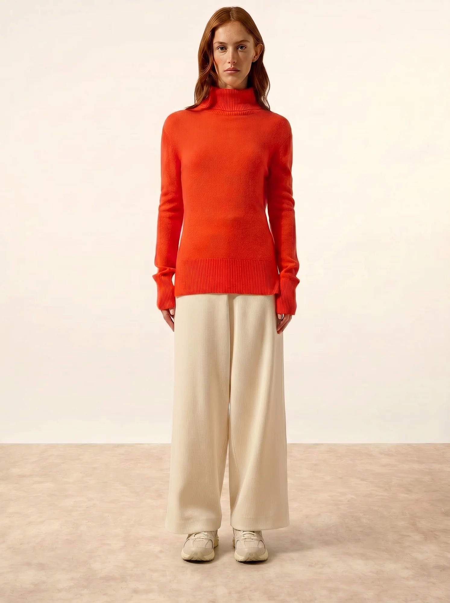 LEXIE pullover rollkragen orange