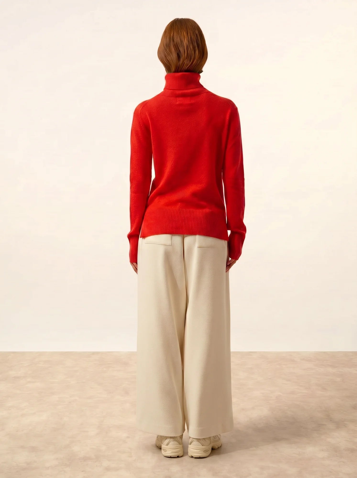 LEXIE pullover rollkragen tomate