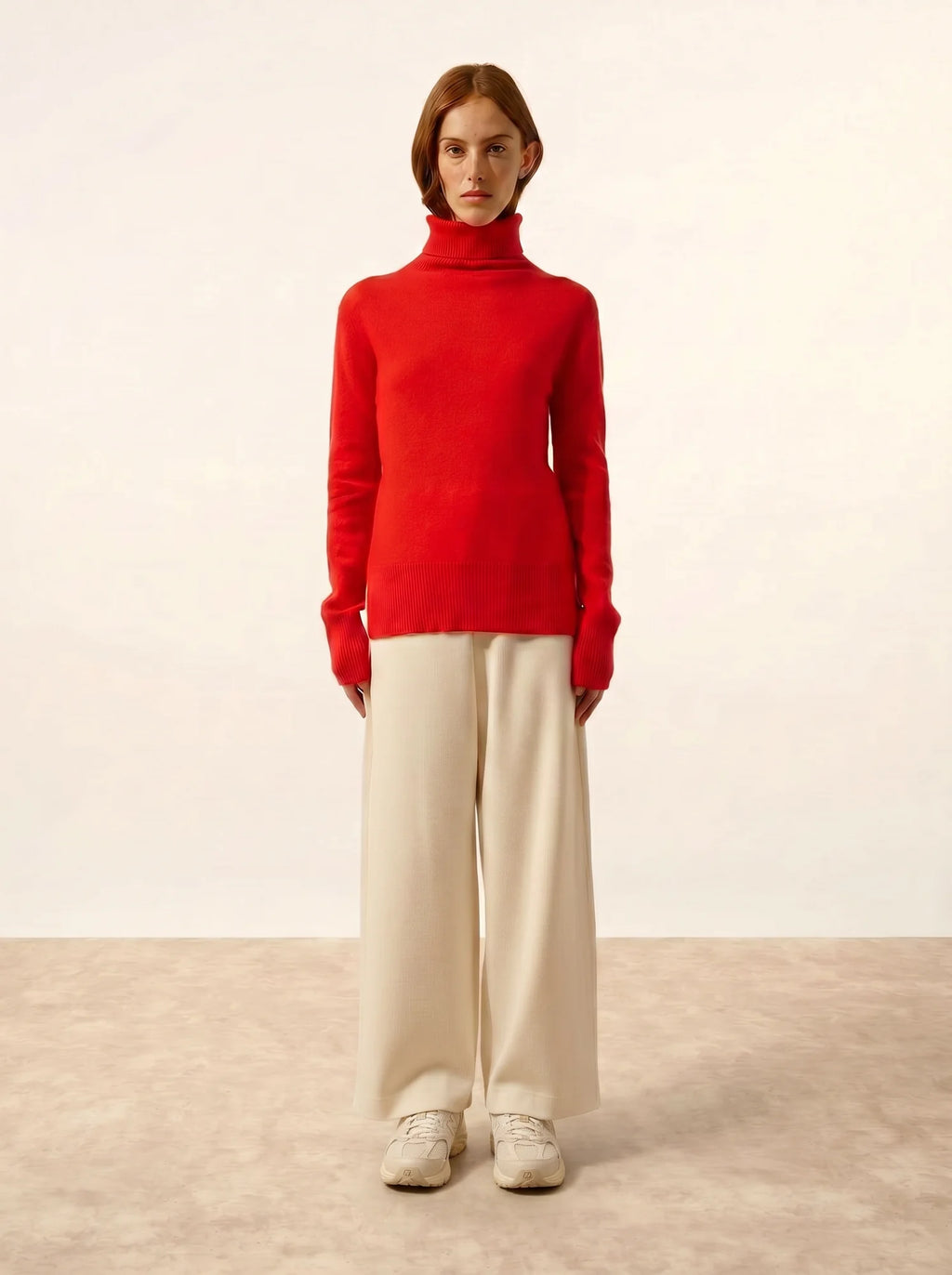 LEXIE pullover rollkragen tomate