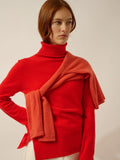 LEXIE pullover rollkragen tomate