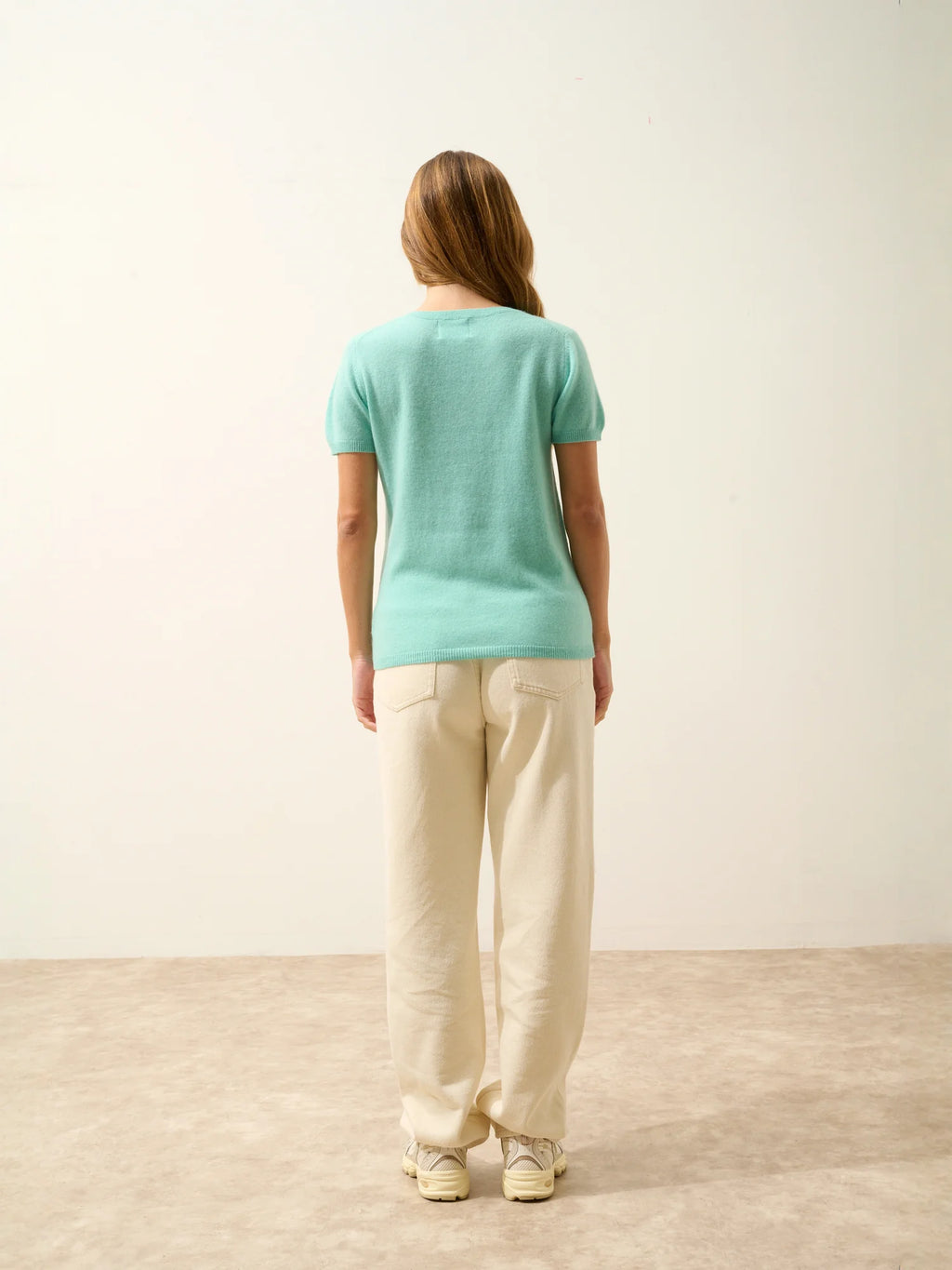 GLAMIS t-shirt v-ausschnitt jade