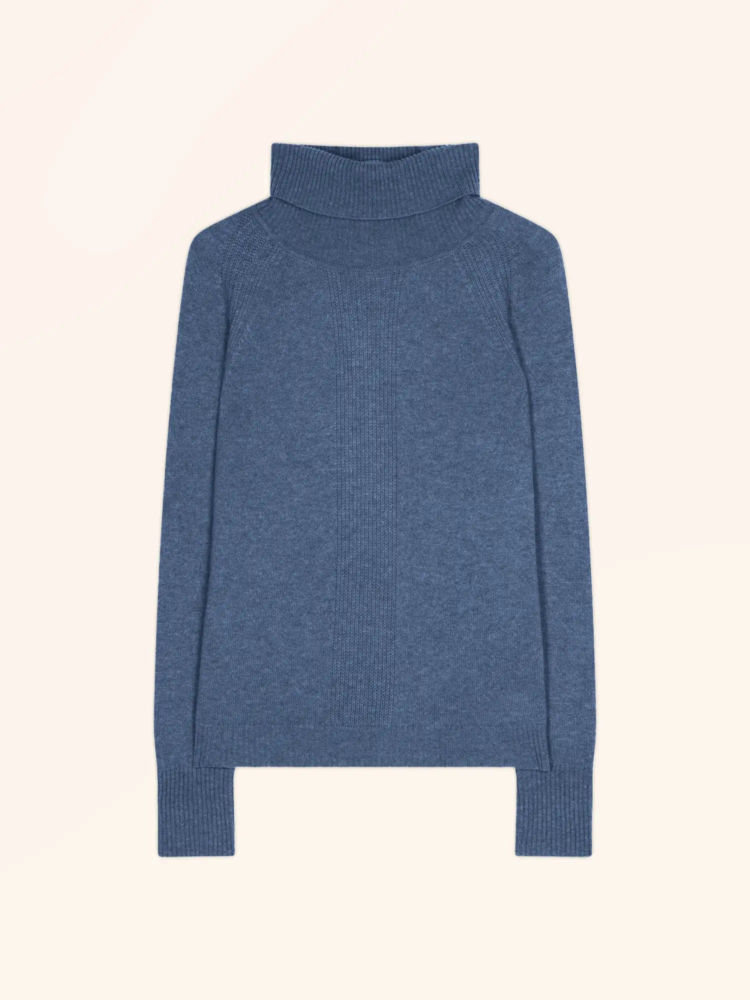 LILLY pullover rollkragen blau denim