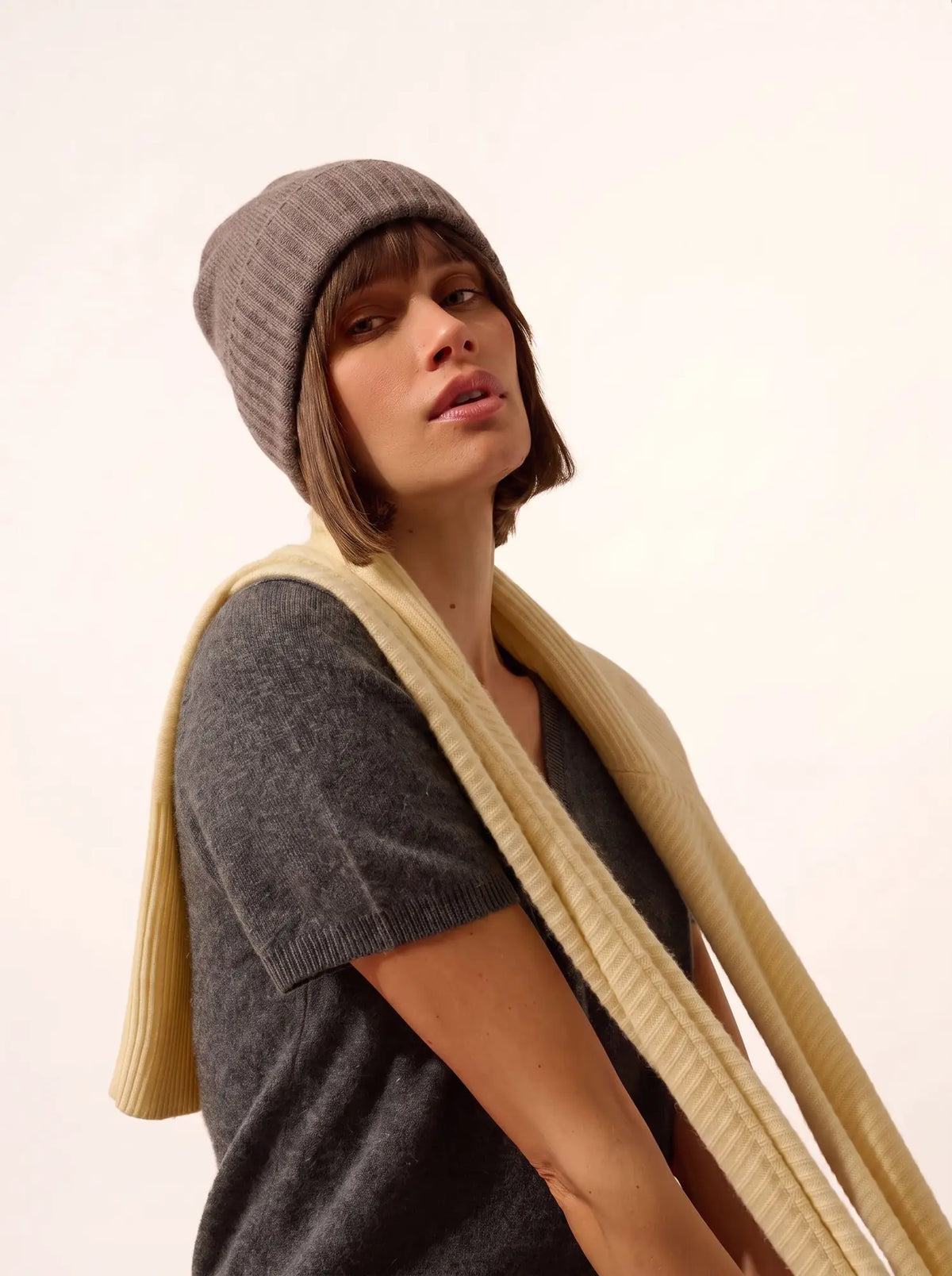 CLEO bonnet 4 fils caribou chiné