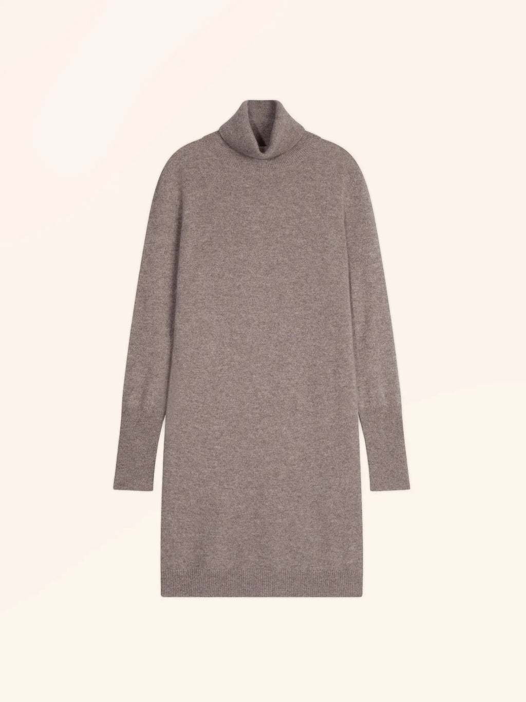 ZOELA kleid rollkragen caribou meliert