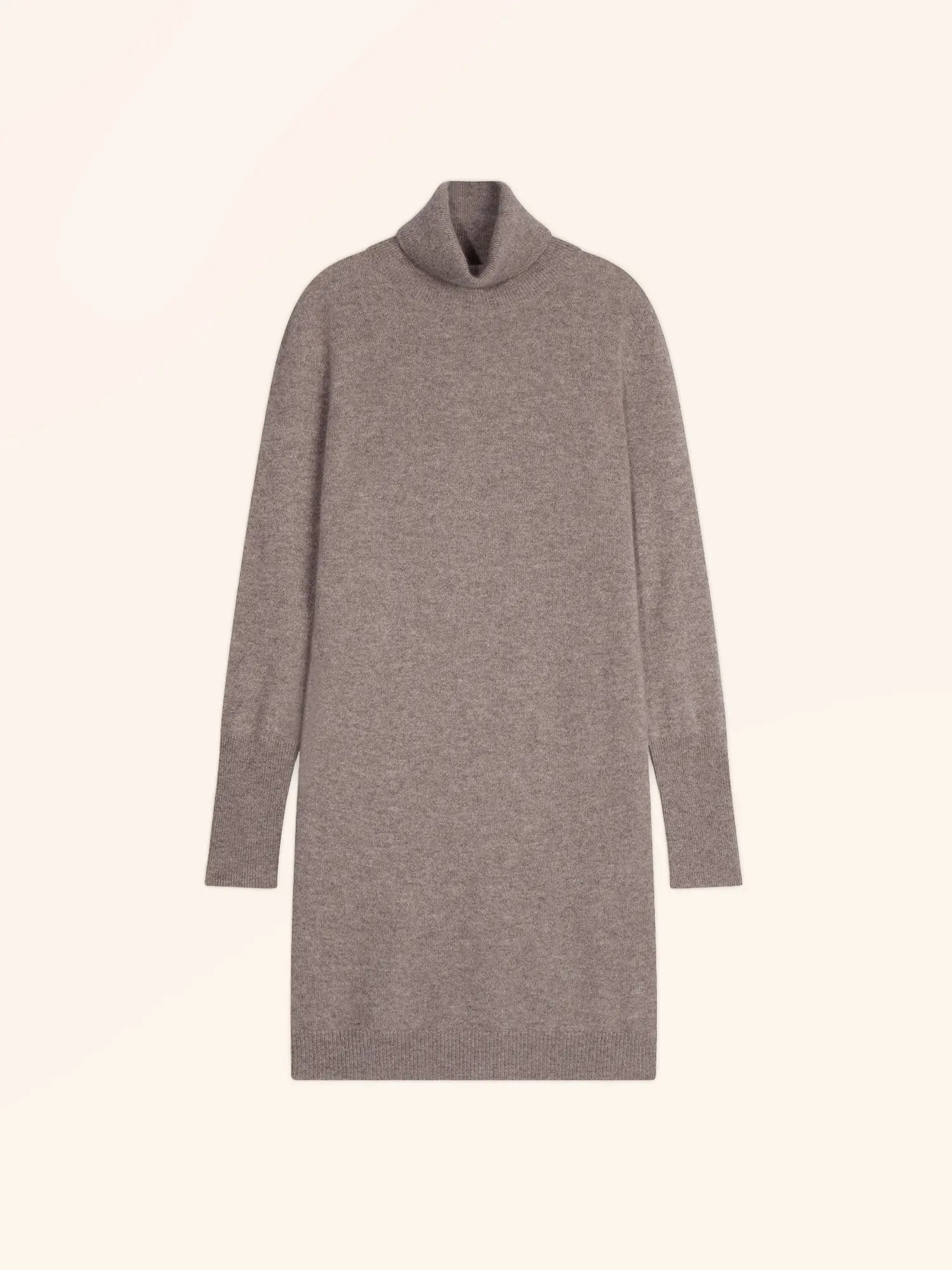 ZOELA kleid rollkragen caribou meliert