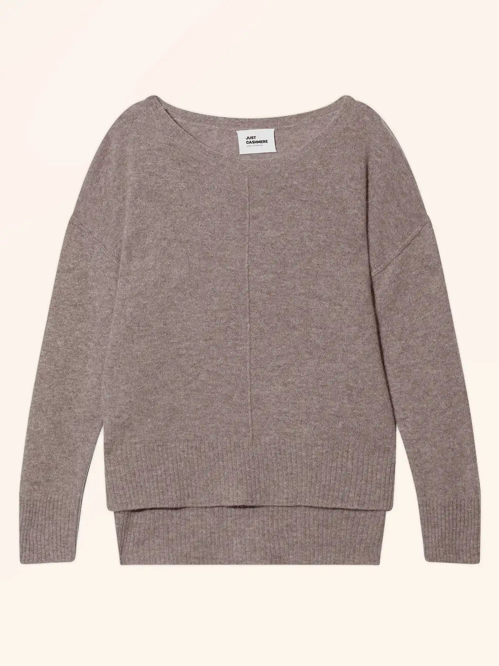 TESS pullover rundhalsausschnitt caribou meliert