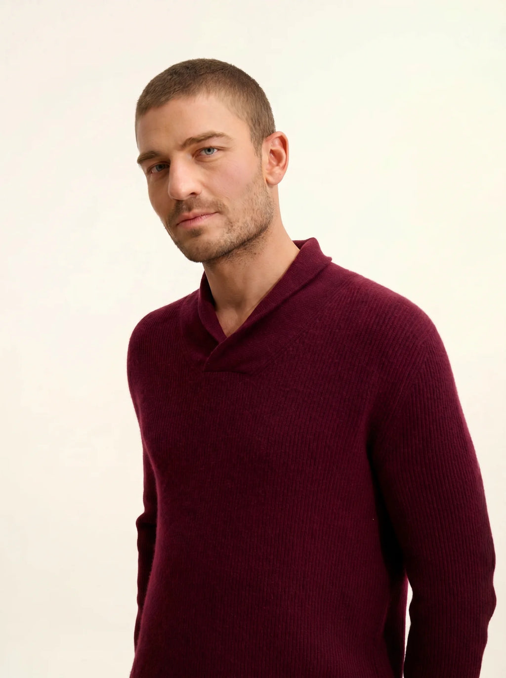 NINA pullover schalkragen mûre