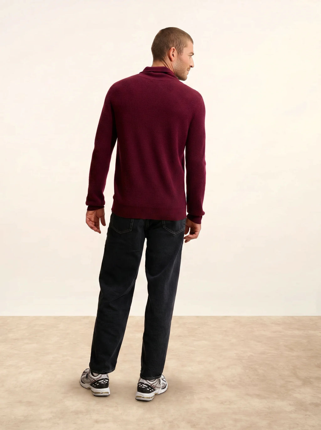 NINA pullover schalkragen mûre