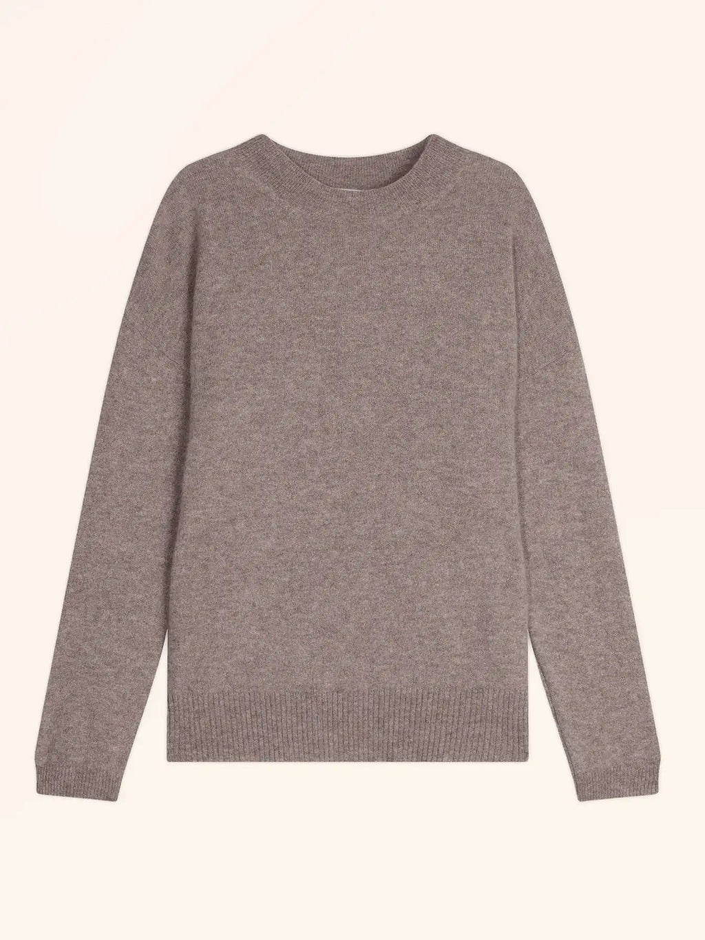 KAYLA pullover rundhalsausschnitt caribou meliert