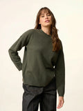 KAYLA pullover rundhalsausschnitt khaki