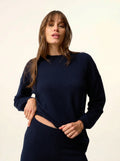 KAYLA pullover rundhalsausschnitt marineblau