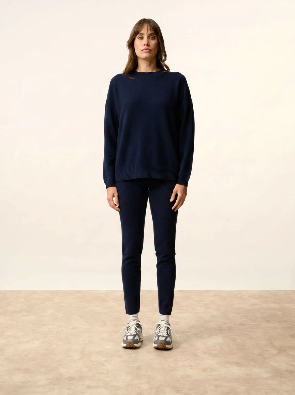 KAYLA pullover rundhalsausschnitt marineblau