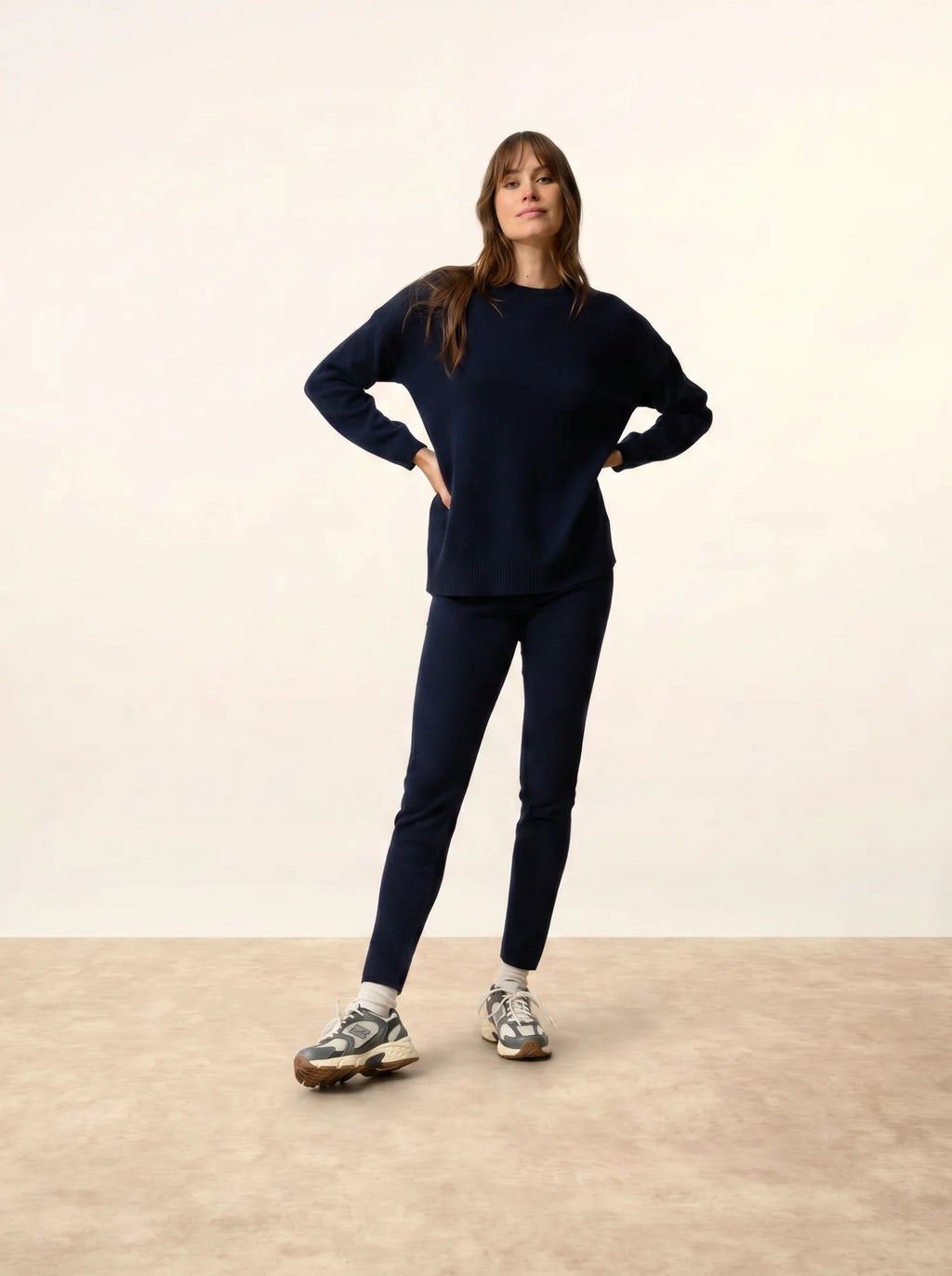 KAYLA pullover rundhalsausschnitt marineblau