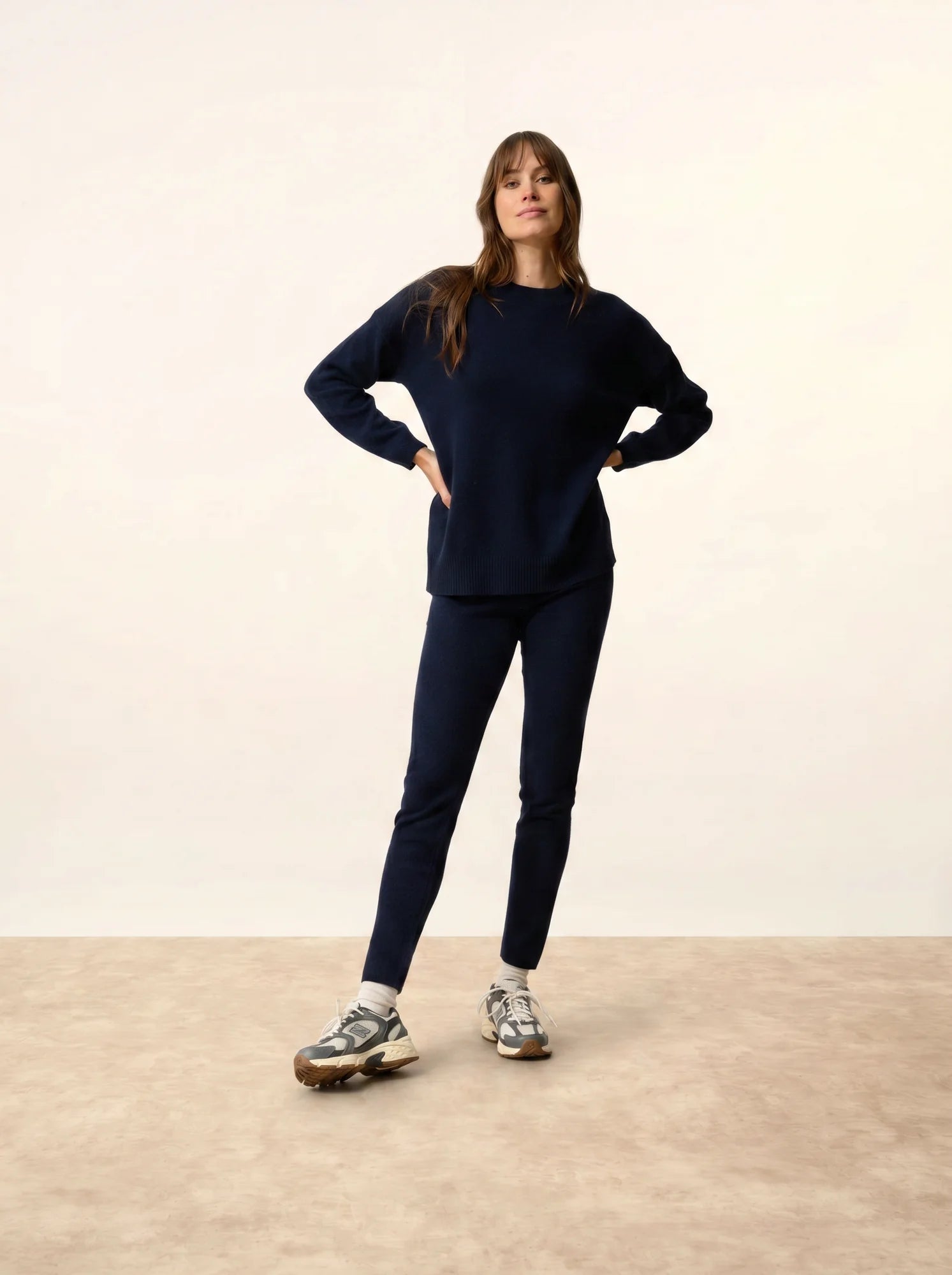 KAYLA pullover rundhalsausschnitt marineblau