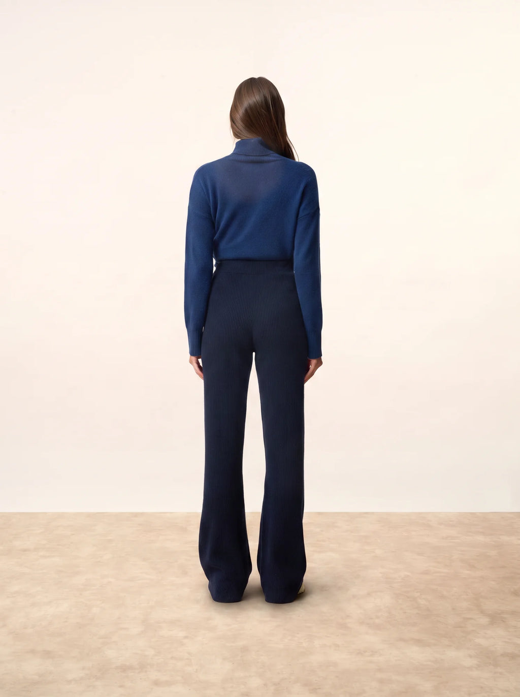 MARGRET hose évasé marineblau