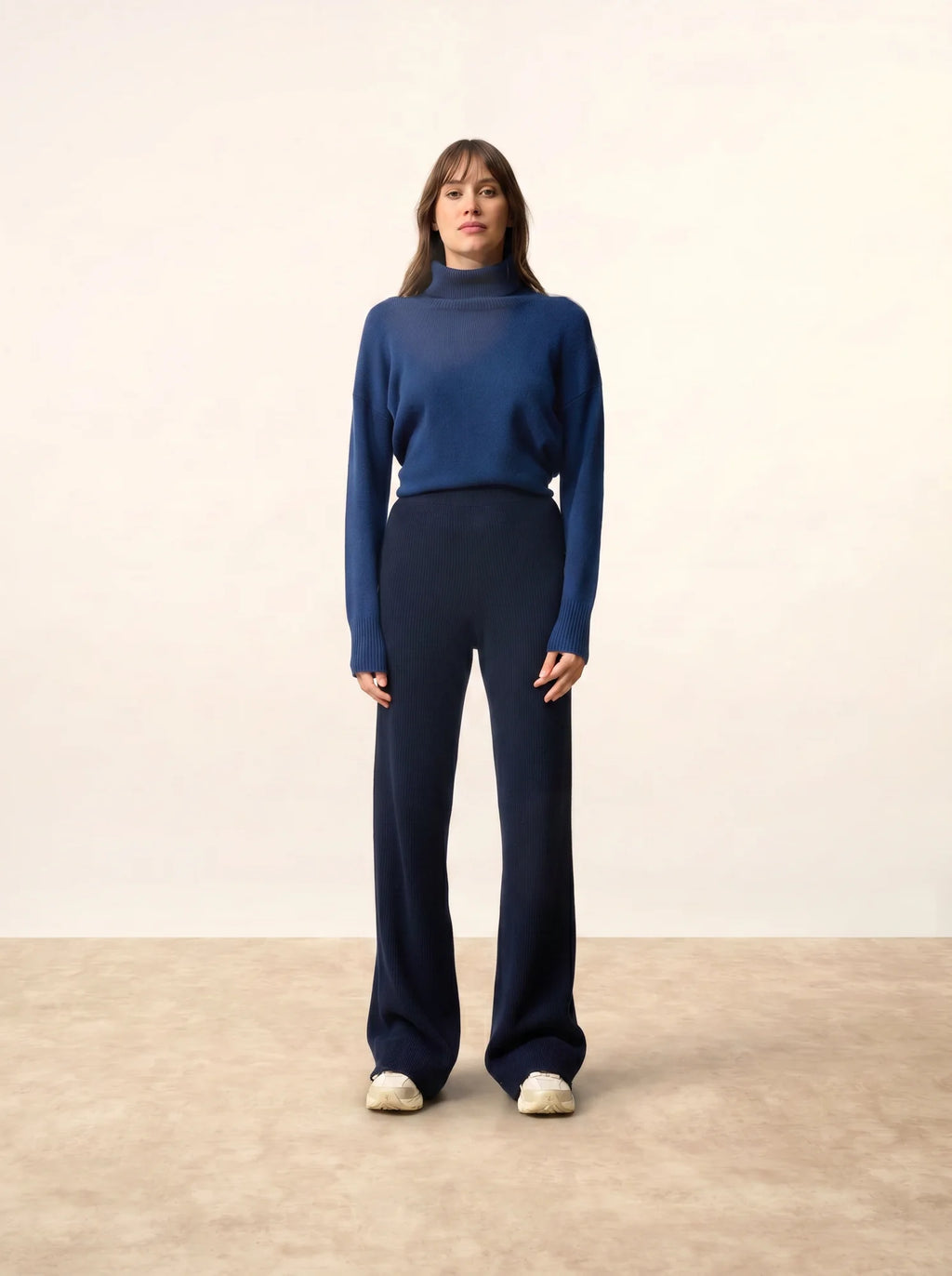 MARGRET hose évasé marineblau