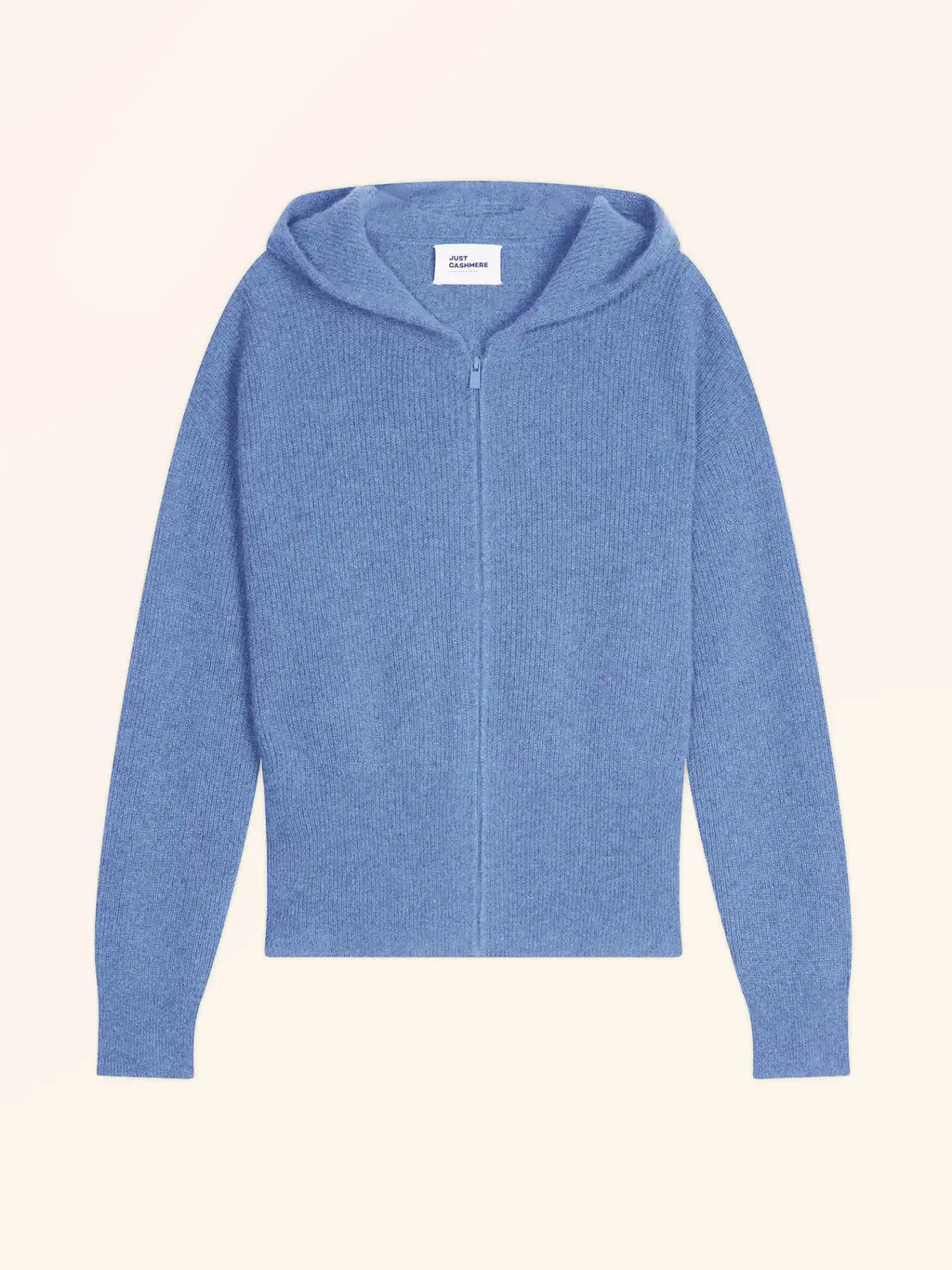 HELGA gilet zippé capuche ciel