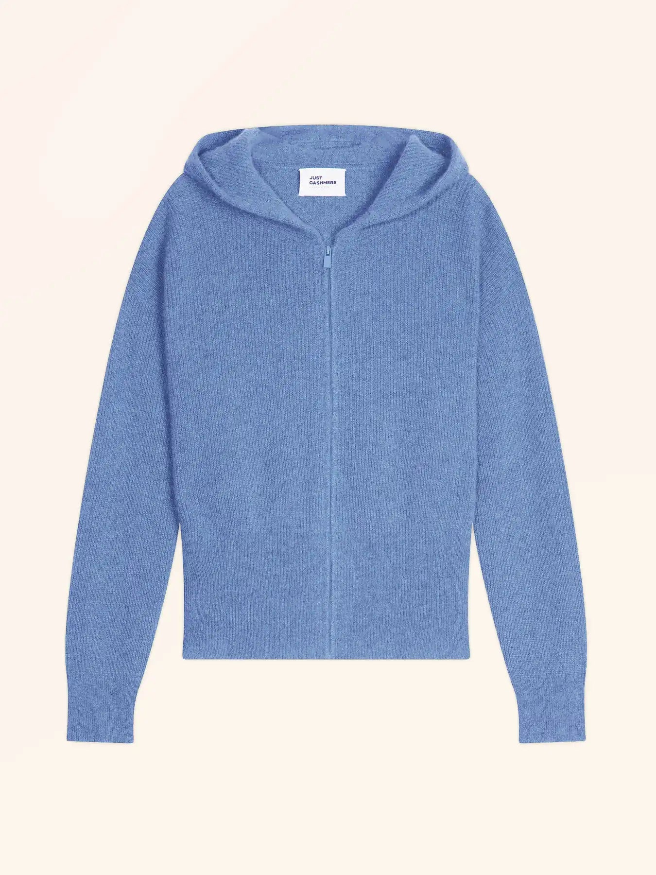 HELGA gilet zippé capuche ciel