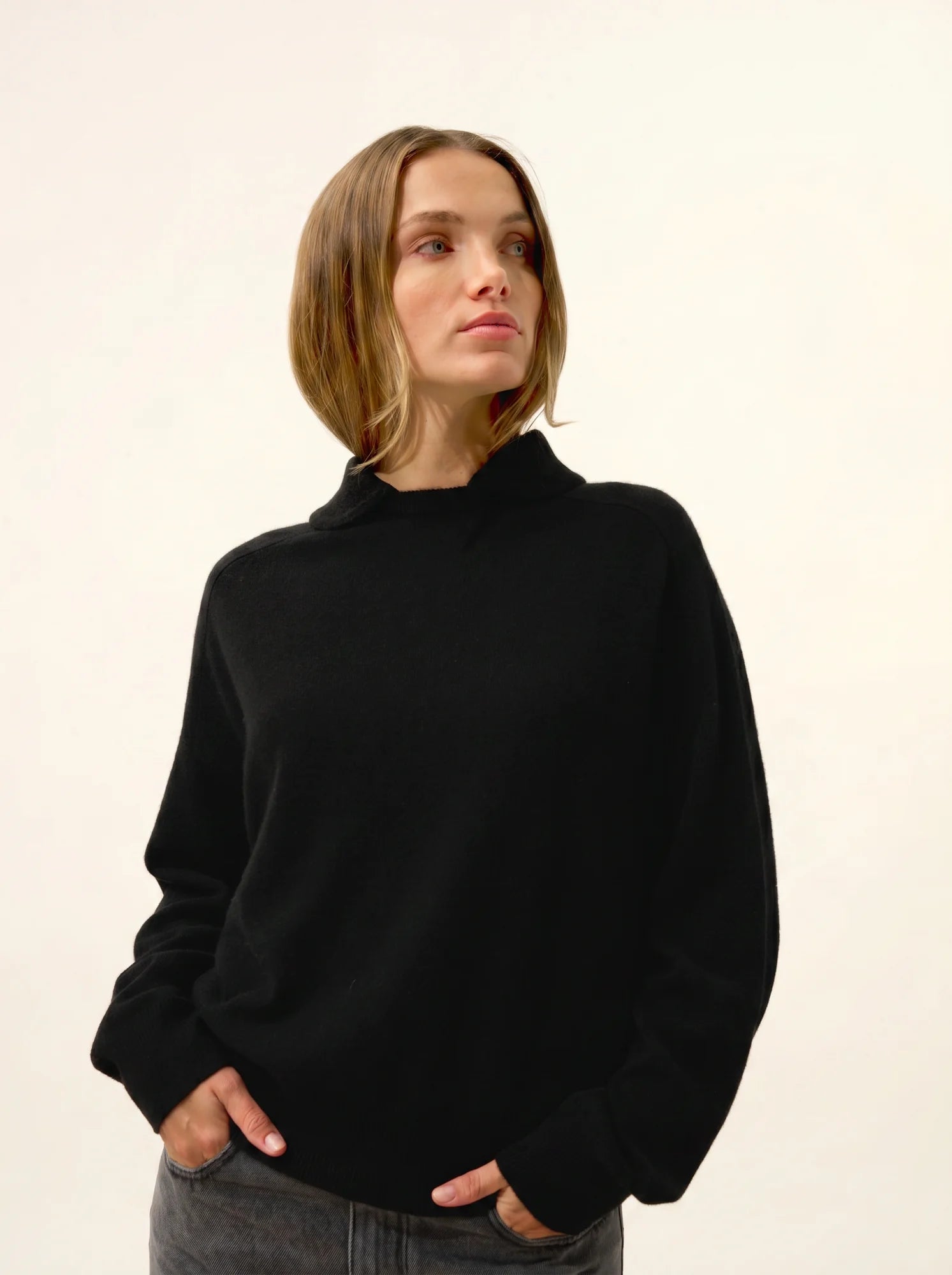 PIURA pullover col claudine schwarz