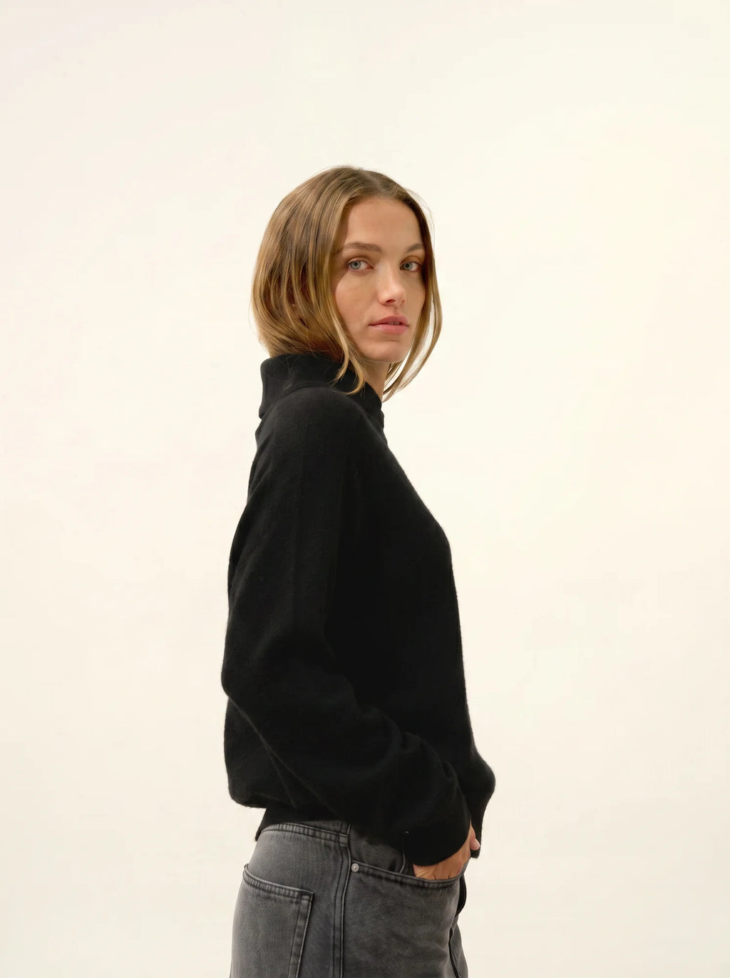 PIURA pullover col claudine schwarz