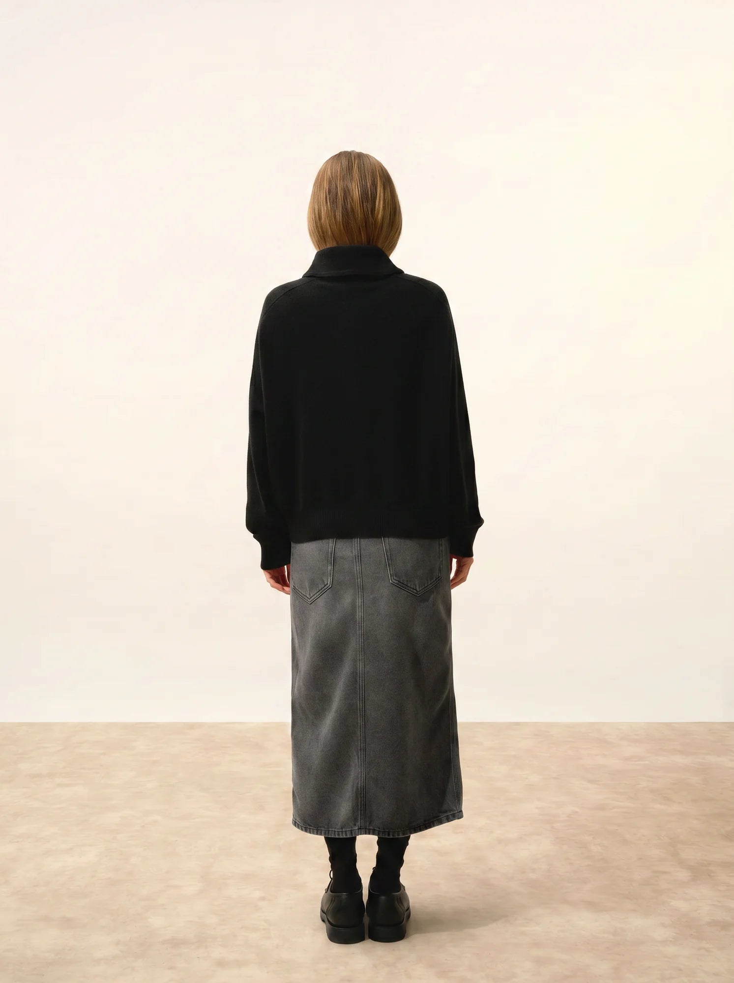 PIURA pullover col claudine schwarz