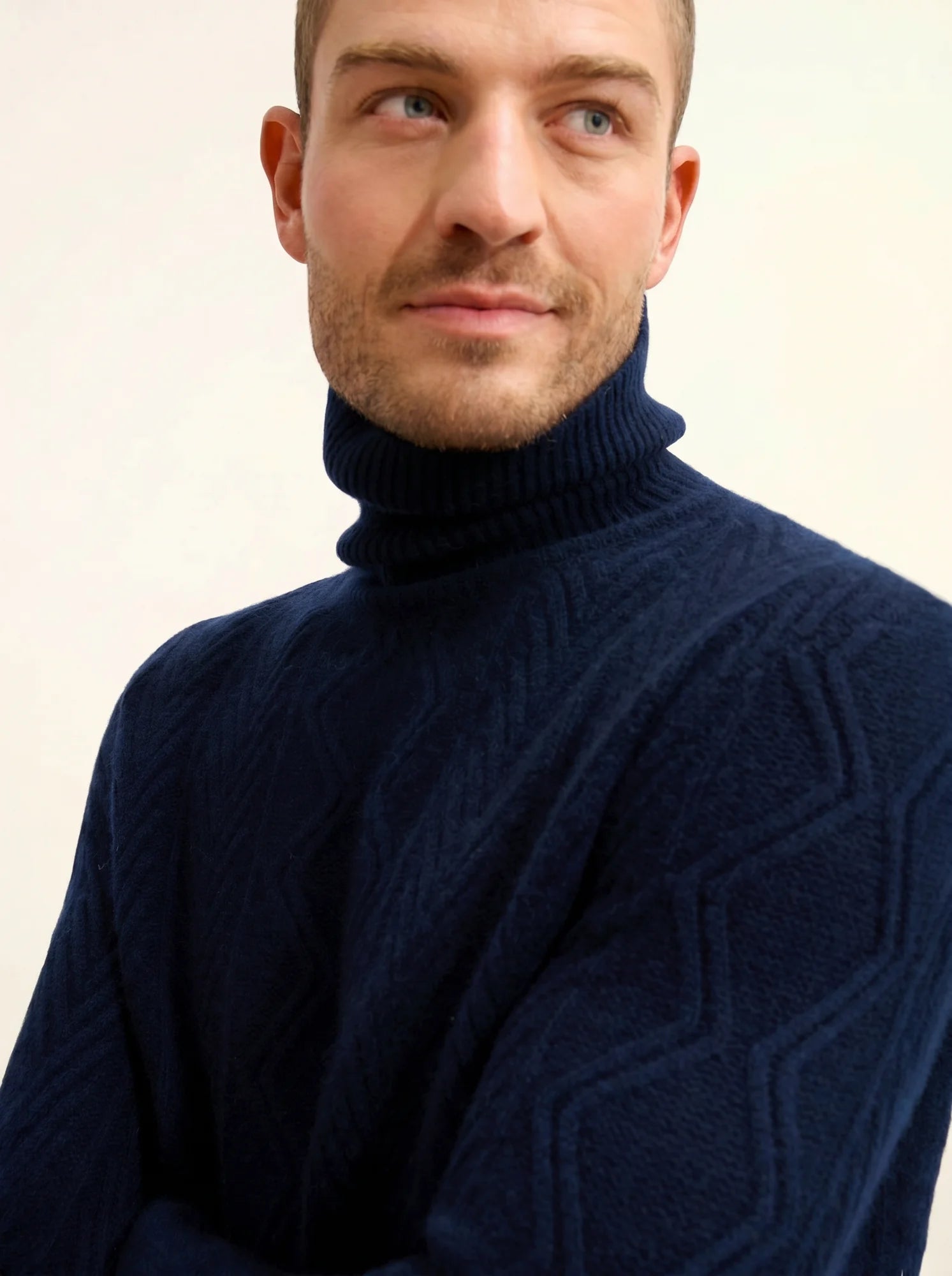 DORJE pullover rollkragen 6-fädig marineblau