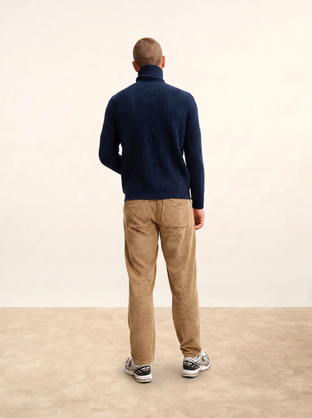 DORJE pullover rollkragen 6-fädig marineblau