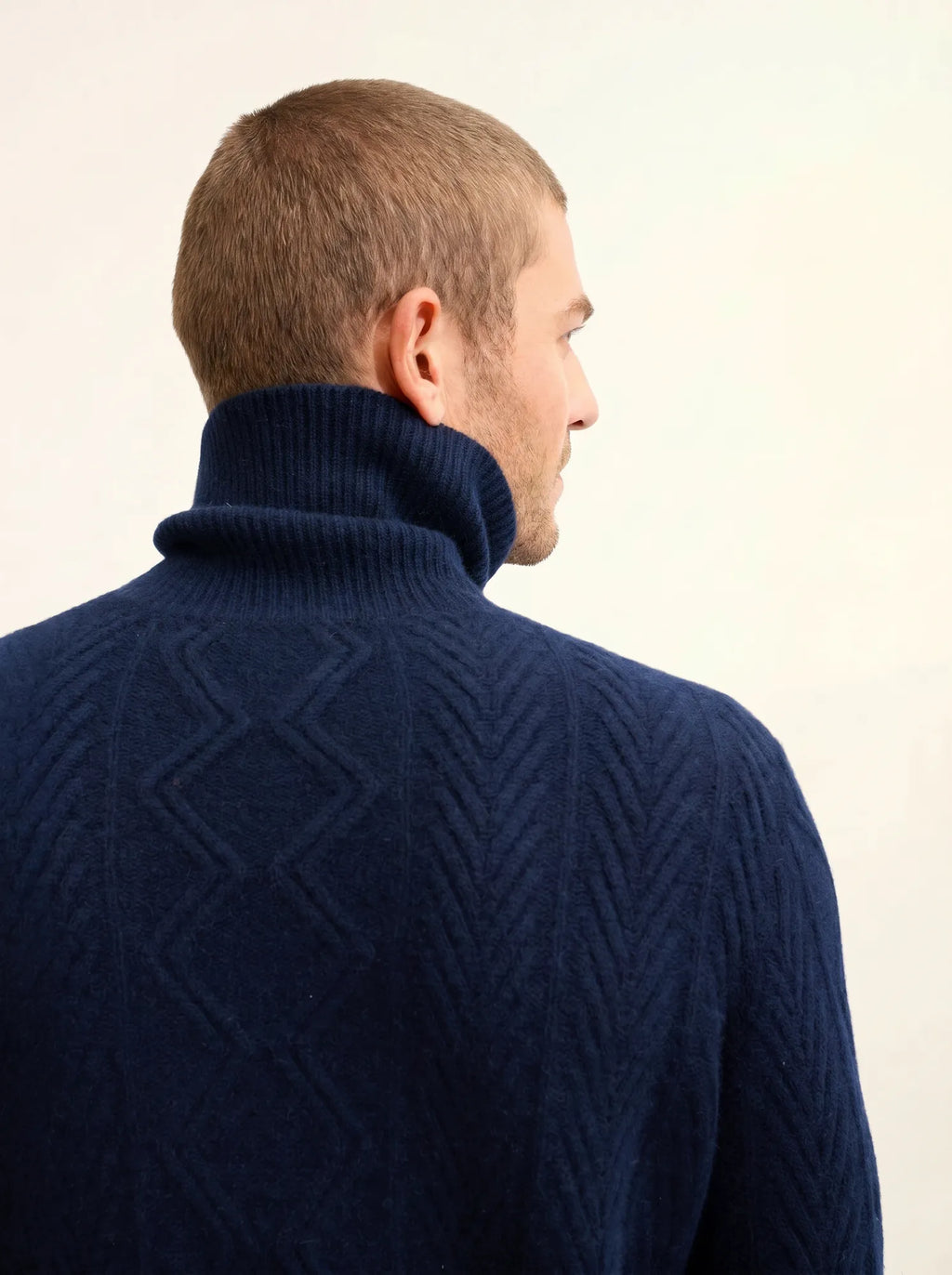 DORJE pullover rollkragen 6-fädig marineblau