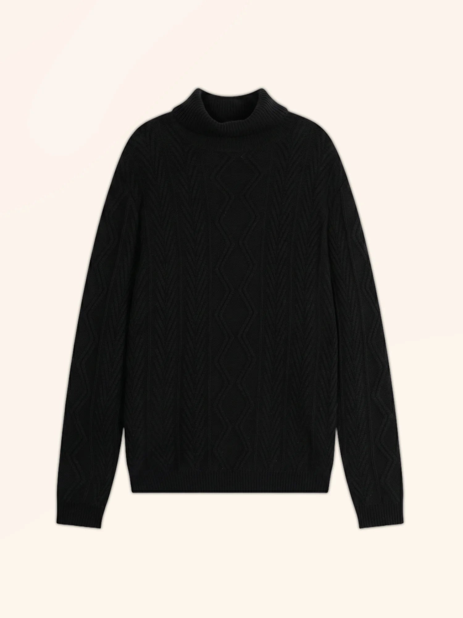 DORJE pullover rollkragen 6-fädig schwarz