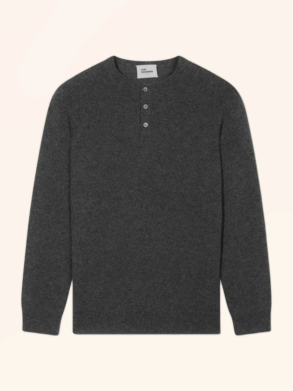 GUZMAN pull col tunisien carbone chiné