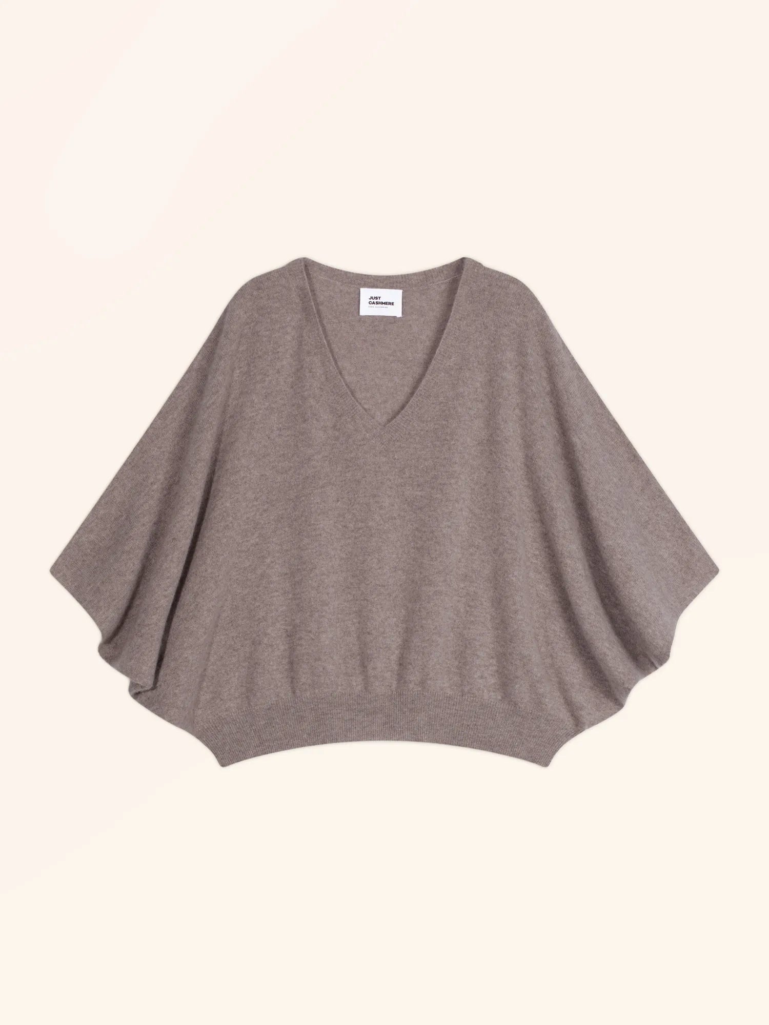 POLO pullover v-ausschnitt chauve souris caribou meliert