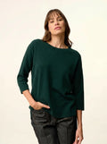 CLATTIE pullover rundhalsausschnitt zypresse