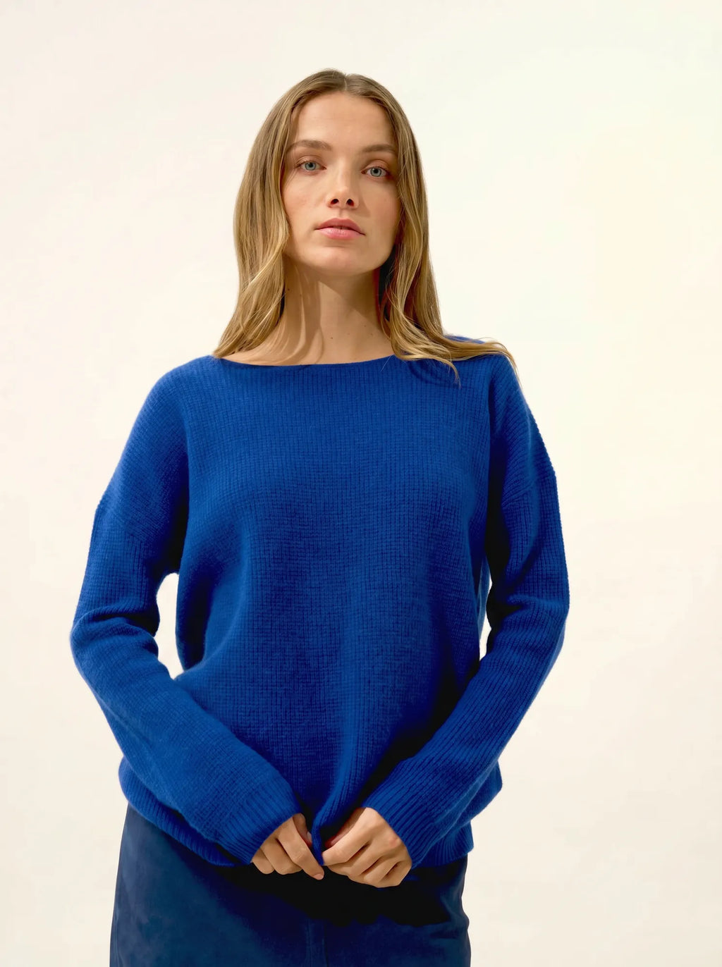 ARIANA pullover u-boot-ausschnitt ultramarin