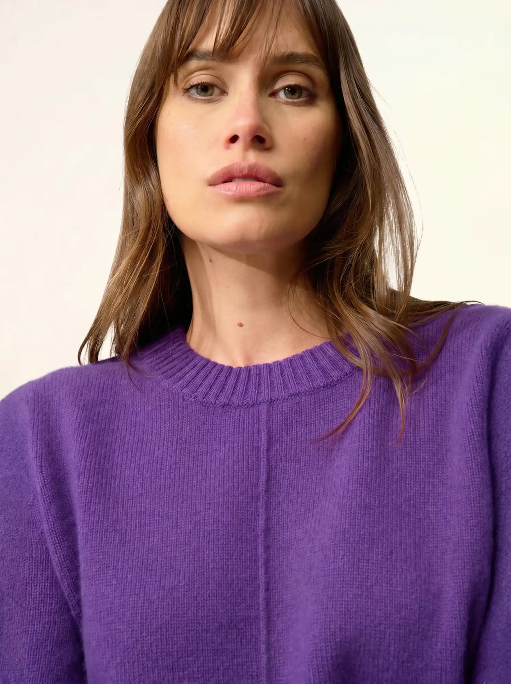 WILL pullover rundhalsausschnitt 4-fädig violette