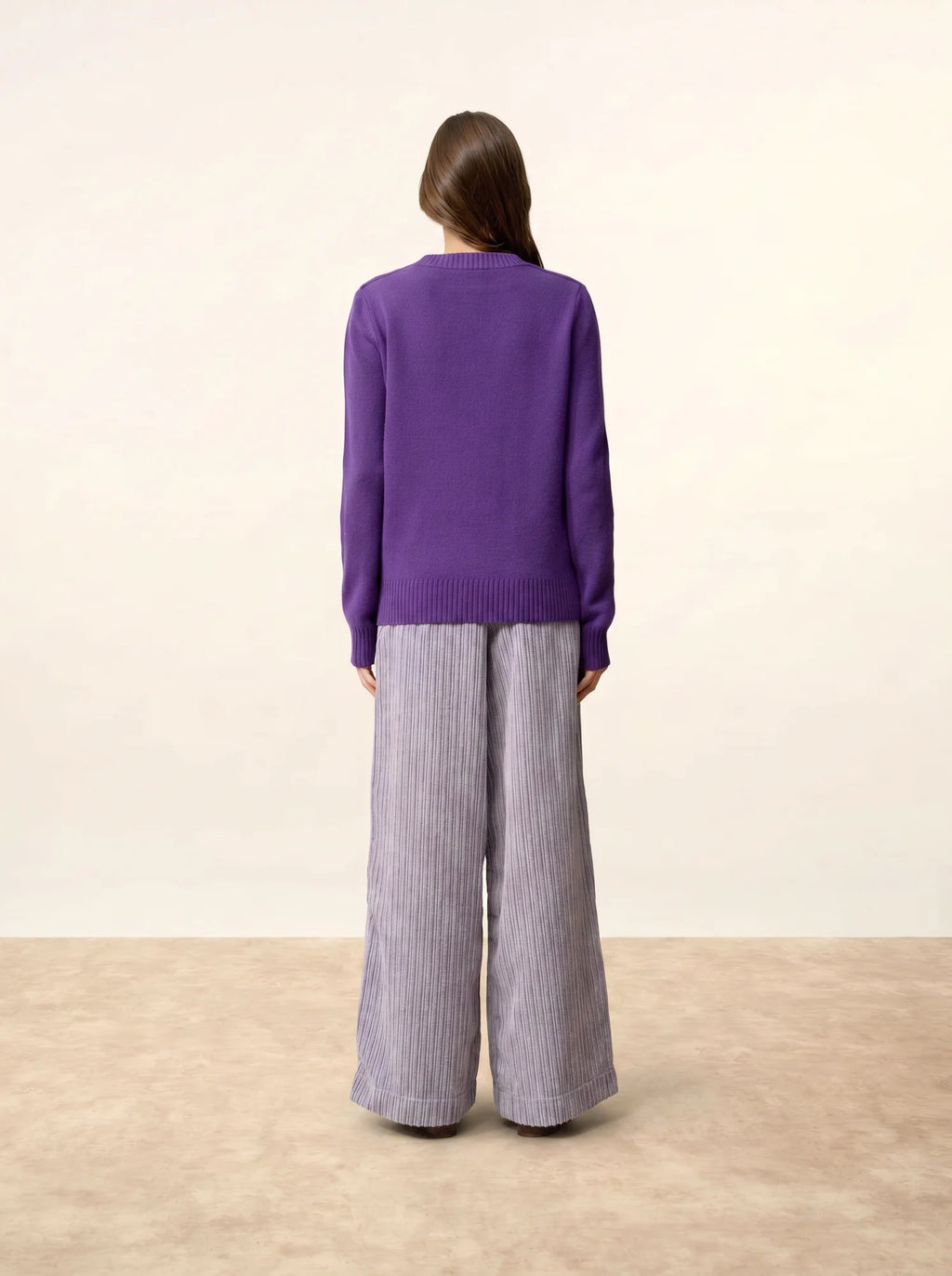 WILL pullover rundhalsausschnitt 4-fädig violette