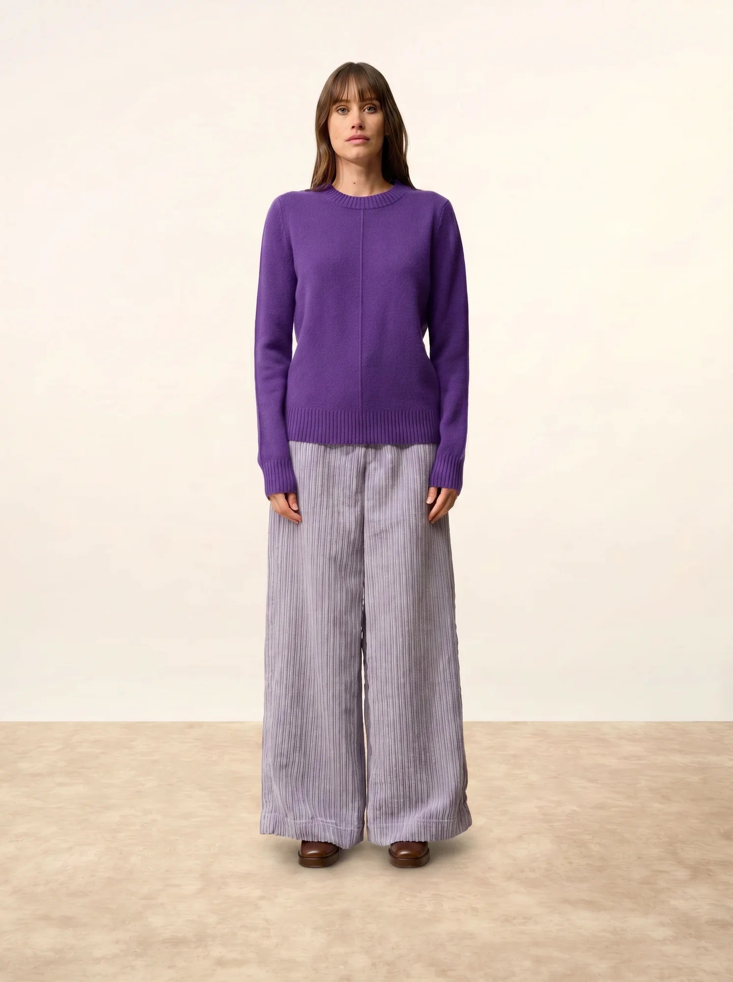 WILL pullover rundhalsausschnitt 4-fädig violette