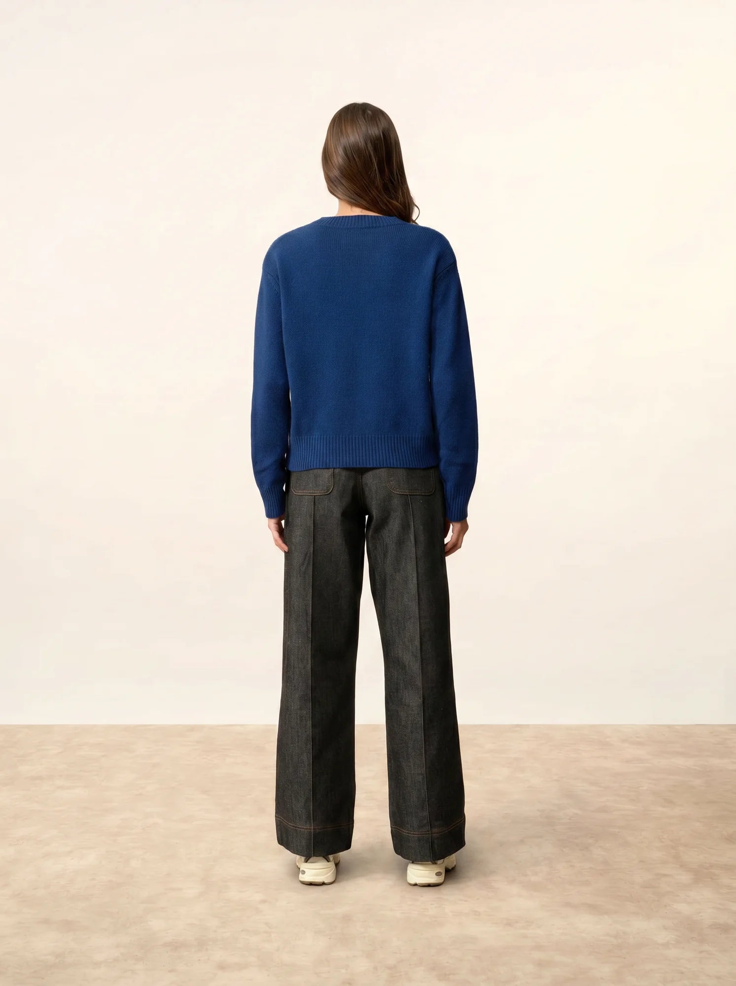 MARGAUX pullover rundhalsausschnitt 6-fädig minuit