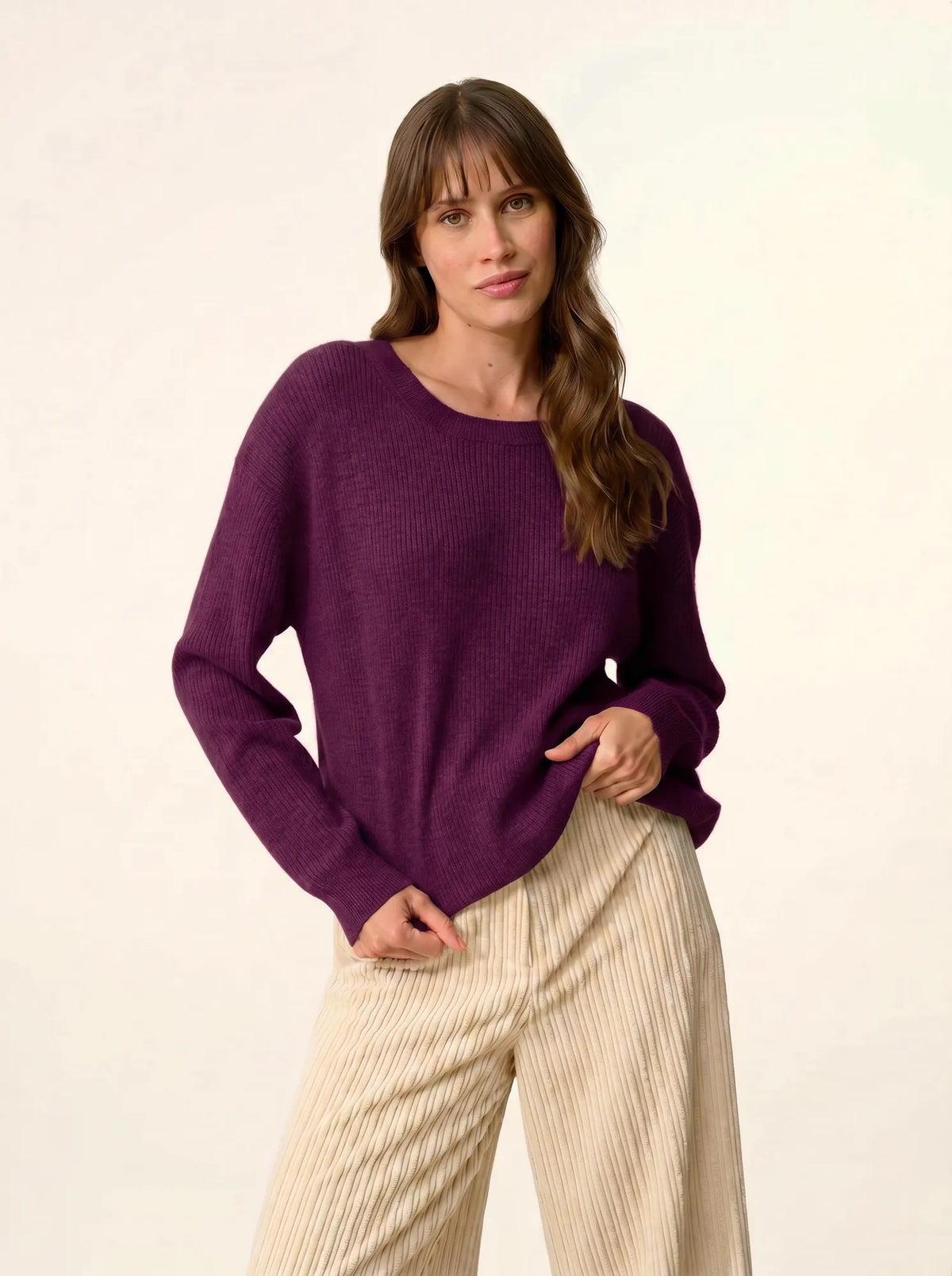CHARLINE pull col rond prune