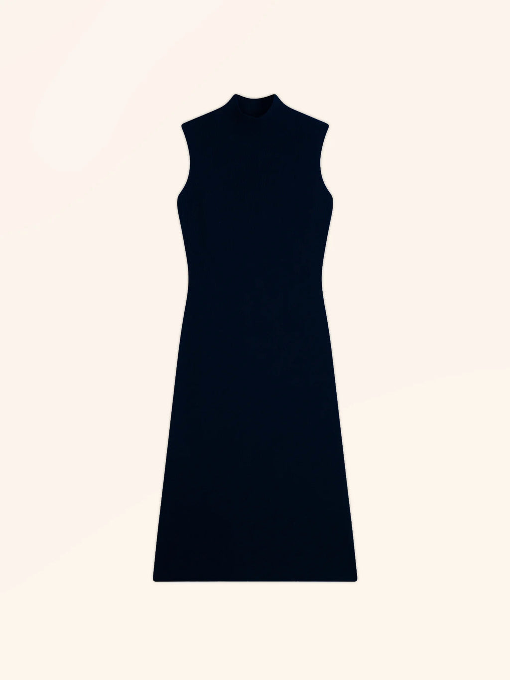 LOTTIE kleid stehkragen ärmellos marineblau