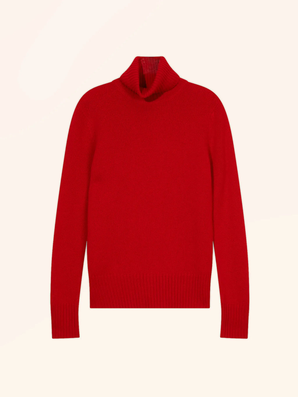 LUCIE pullover rollkragen 4-fädig rot
