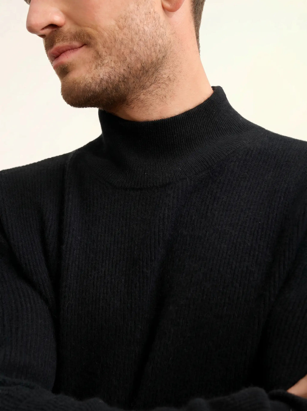 EVA pullover stehkragen schwarz
