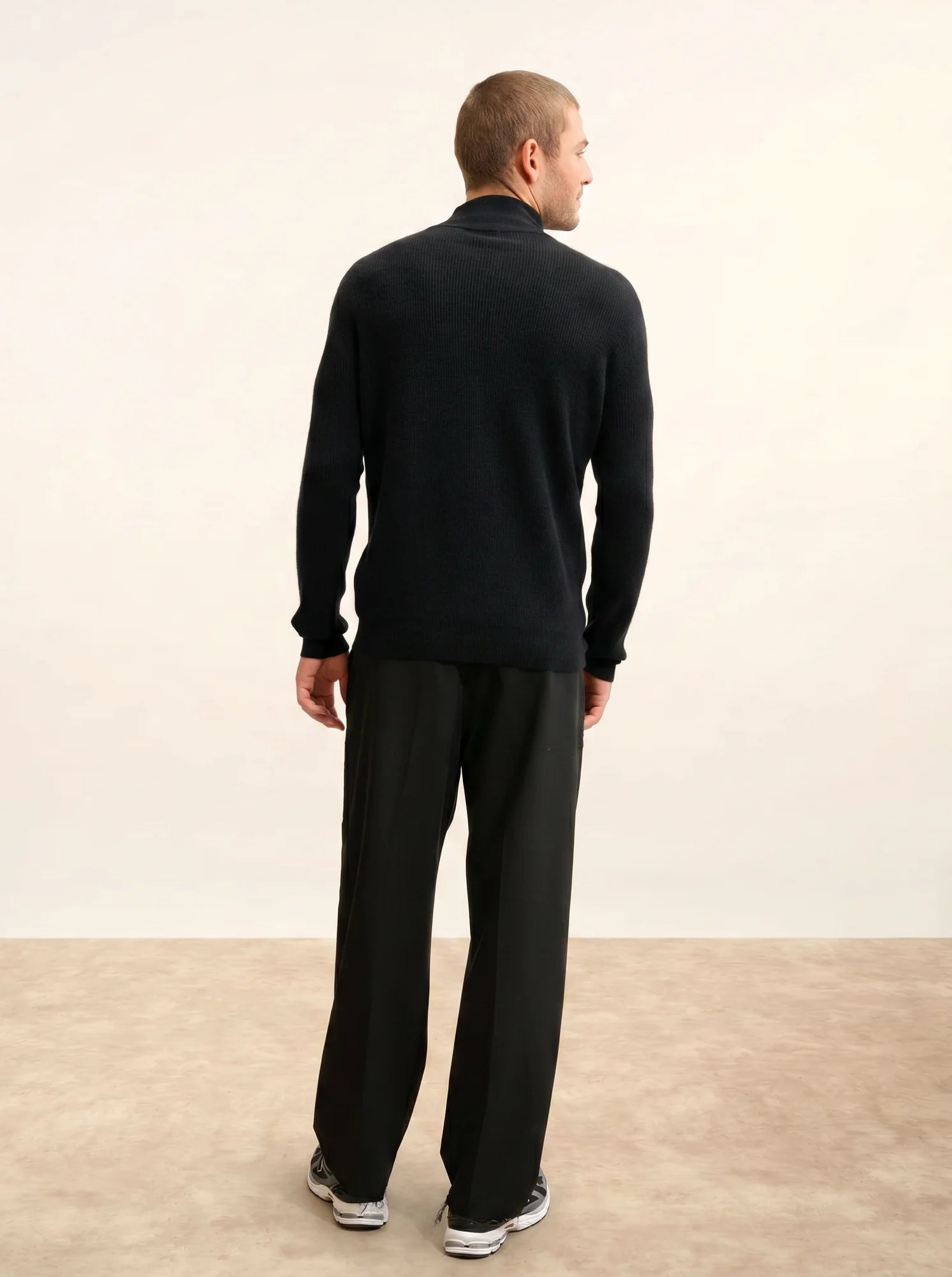 EVA pullover stehkragen schwarz