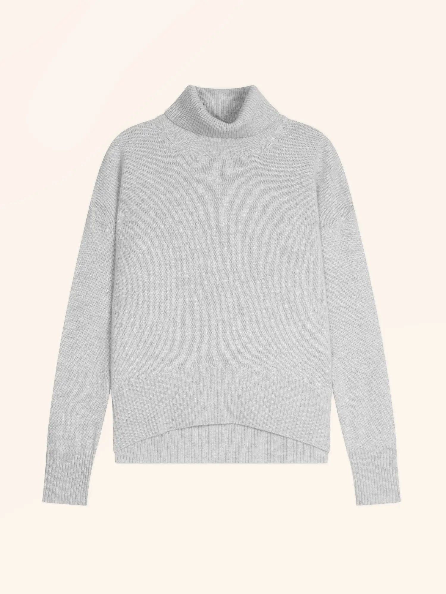ROMANE pullover rollkragen 4-fädig perlgrau meliert