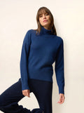 ROMANE pullover rollkragen 4-fädig minuit