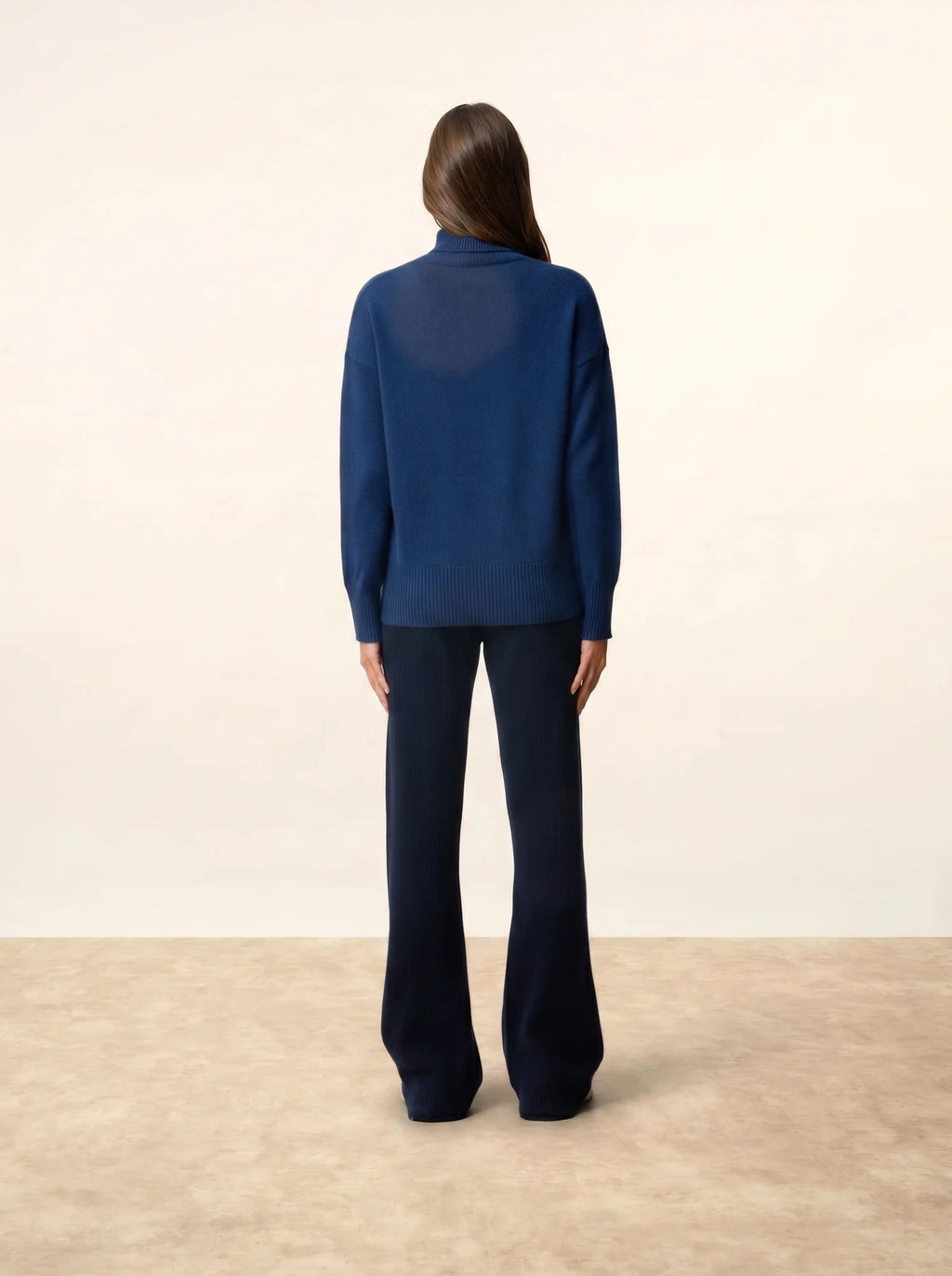 ROMANE pullover rollkragen 4-fädig minuit