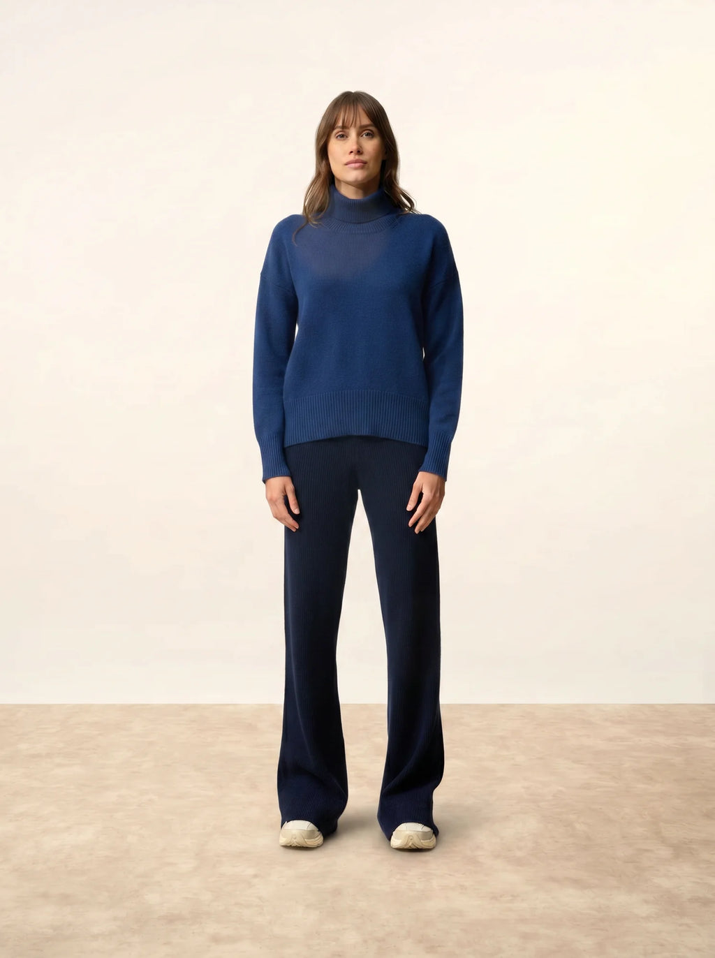 ROMANE pullover rollkragen 4-fädig minuit