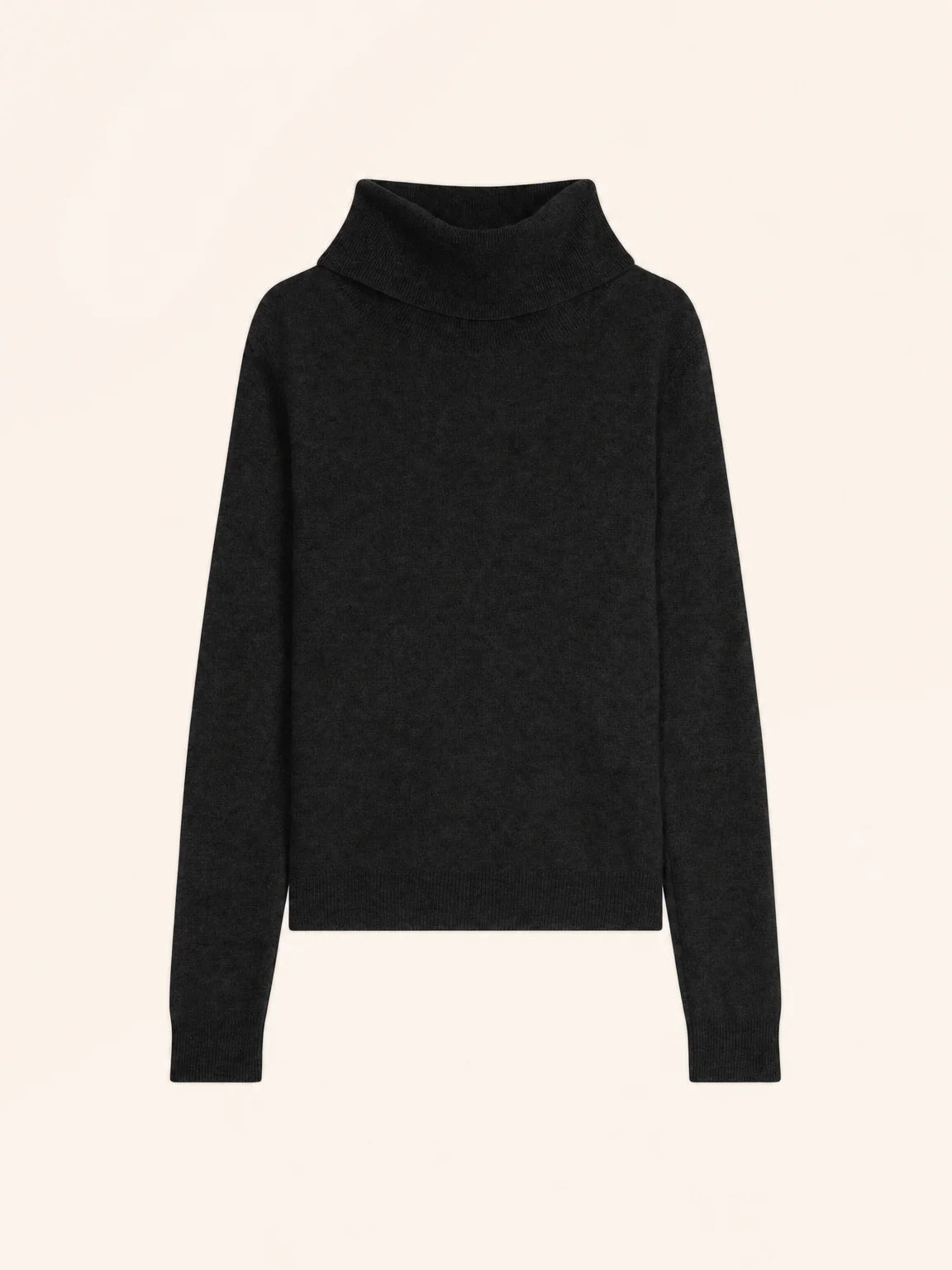 DONATELLA pull col roulé noir