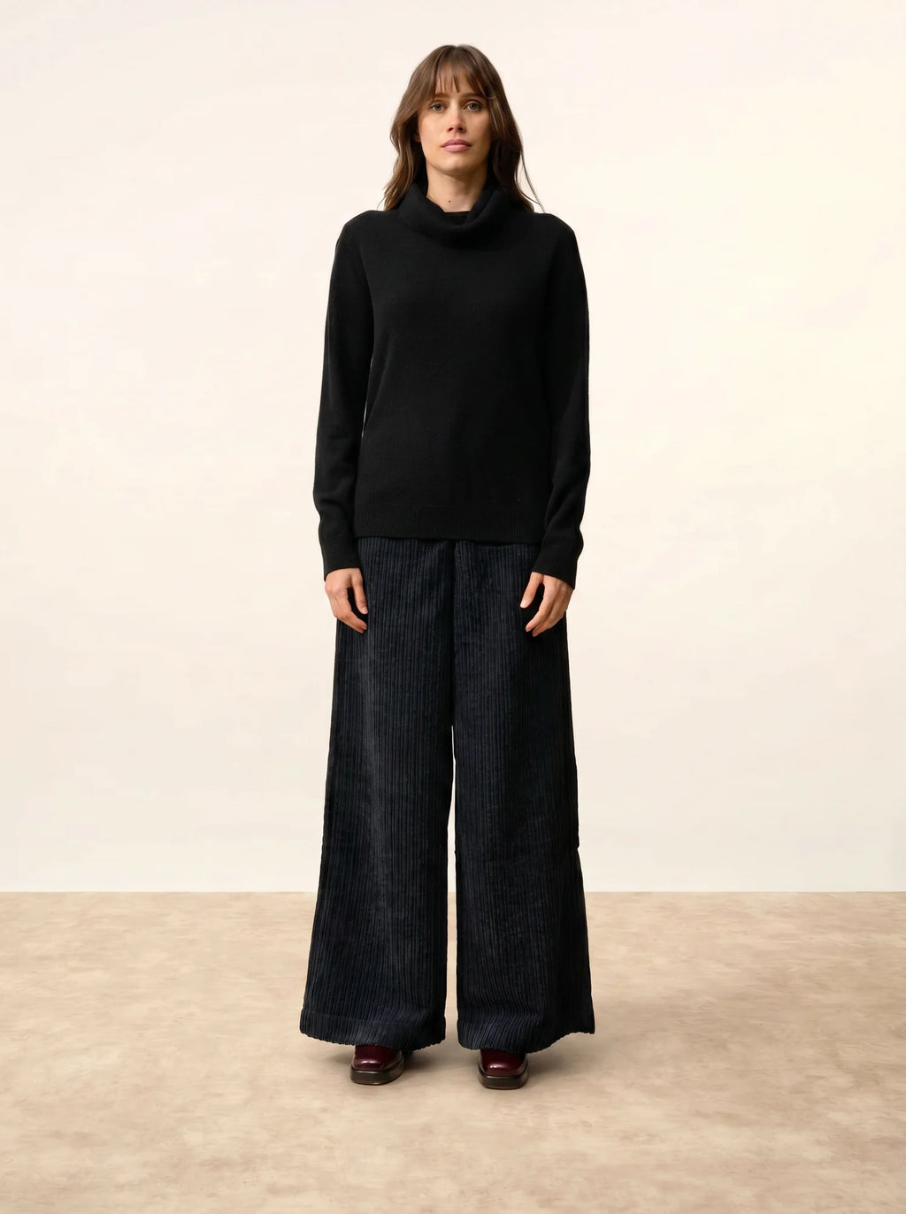 DONATELLA pullover rollkragen schwarz