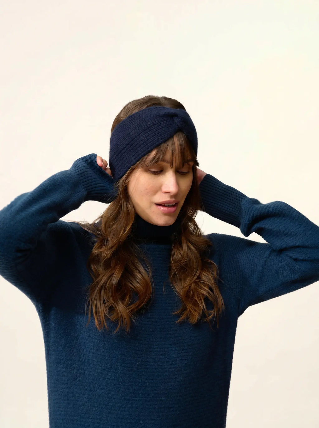 YLFA stirnband 8-fädig marineblau